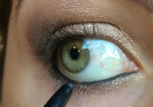 Make-up tutorial golden brown smokey eyes